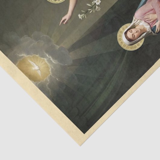 Papier Mousseline Annonciation, Découpage (Détail)