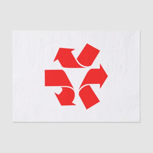 Papier Mousseline Annuler le recyclage du symbole (Recto)