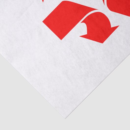 Papier Mousseline Annuler le recyclage du symbole (Détail)