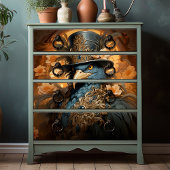 Papier Mousseline Anthropomorphes Steampunk Oiseau victorien