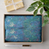 Papier Mousseline Antique Bleu violet Iris Vieux Masters Découpage A (Cadeau)