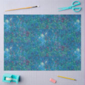 Papier Mousseline Antique Bleu violet Iris Vieux Masters Découpage A (Artisanat)