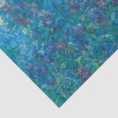 Papier Mousseline Antique Bleu violet Iris Vieux Masters Découpage A (Détail)