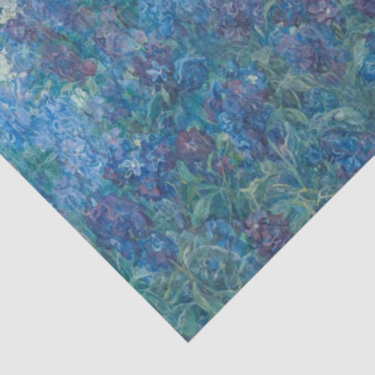 Papier Mousseline Antique Bleu violet Iris Vieux Masters Découpage A (Détail)