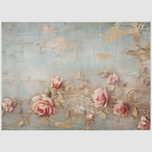Papier Mousseline Antique Blue Romance Design Series 14