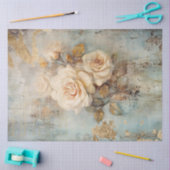 Papier Mousseline Antique Blue Romance Design Series 19 (Artisanat)