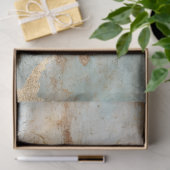 Papier Mousseline Antique Blue Romance Design Series 7 (Cadeau)