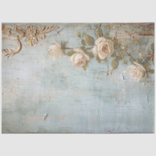 Papier Mousseline Antique Blue Romance Design Series 9