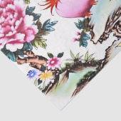 Papier Mousseline Antique chinois Floral Birds Chinoiserie Découpage (Détail)