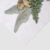 Papier Mousseline Antique Christmas Angel Victorian Christian Big    (Détail)