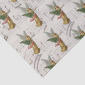 Papier Mousseline Antique Christmas Tree Angel Victorian Christian (Détail)