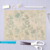 Papier Mousseline Antique Damask Floral (Artisanat)