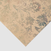 Papier Mousseline Antique Damask Floral (Détail)