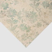 Papier Mousseline Antique Damask Floral (Détail)