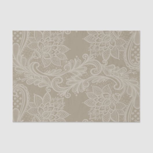 Papier Mousseline Antique dentelle (Recto)