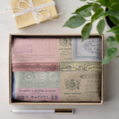 Papier Mousseline Antique Document Pastel Ephemera Tissus Papier pap (Cadeau)