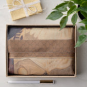 Papier Mousseline Antique française au chocolat (Cadeau)