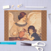 Papier Mousseline Antique française au chocolat (Artisanat)