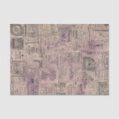 Papier Mousseline Antique French Collage (Recto)