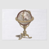 Papier Mousseline Antique Globe, White BG (Recto)