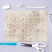 Papier Mousseline Antique Gold Damask (Artisanat)