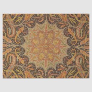 Papier Mousseline Antique Indien Motif des deux