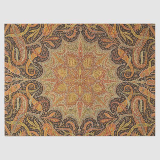 Papier Mousseline Antique Indien Motif des deux (Recto)