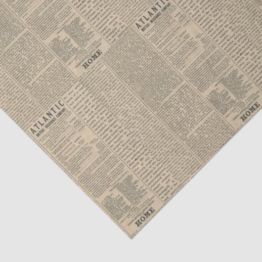 Papier Mousseline Antique journal (Détail)