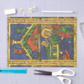 PAPIER MOUSSELINE ANTIQUE NATIVITÉ CHRISTMAS PARCHEMENT (Artisanat)