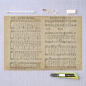 Papier Mousseline Antique Paper Vintage Christmas Sheet Music (Artisanat)