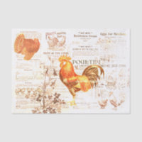 Antique Rooster Horticulture Annonces Ephemera Gru