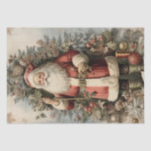 Papier Mousseline Antique Santa Claus victorienne Découpage de Noël (Recto)
