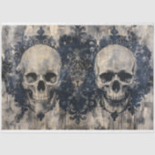 Papier Mousseline Antique Skullcraft Découpage  (Recto)