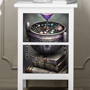 Papier Mousseline Antique Steampunk Cauldron   Pile de Spellbooks