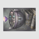 Papier Mousseline Antique Steampunk Cauldron | Pile de Spellbooks (Recto)