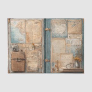 Papier Mousseline Antique Traveler Satchel Vintage