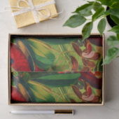 Papier Mousseline Antique Tropical Parrots Jungle Motif (Cadeau)