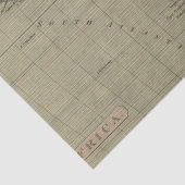 Papier Mousseline Antique vieille carte inspirée (Détail)