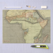 Papier Mousseline Antique vieille carte inspirée (Artisanat)