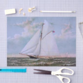 Papier Mousseline Antique voilier Slot Yacht Voilier Ocean (Artisanat)