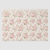 Papier Mousseline Antiquité délicate | Découpage Soft Pastel Rose Ro (Recto)