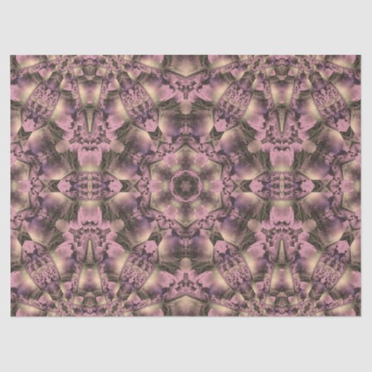 Papier Mousseline Antiquité rose victorienne (Recto)