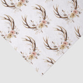 Papier Mousseline Antlers de cerfs roses (Détail)