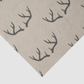 Papier Mousseline Antlers, noir et taupe (Détail)