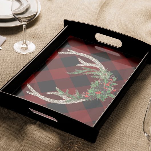 Papier Mousseline Antlers Russes Boho Deer | Floral de Noël