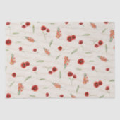 Papier Mousseline Août Mois de naissance Fleurs de pavot Gladiolus (Recto)