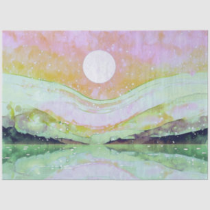 Papier Mousseline *~* AP67 Pastel Peinture d'Art Abstrait Nature