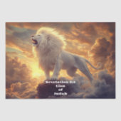 Papier Mousseline Apocalypse 5:5 Lion de Juda (Recto)