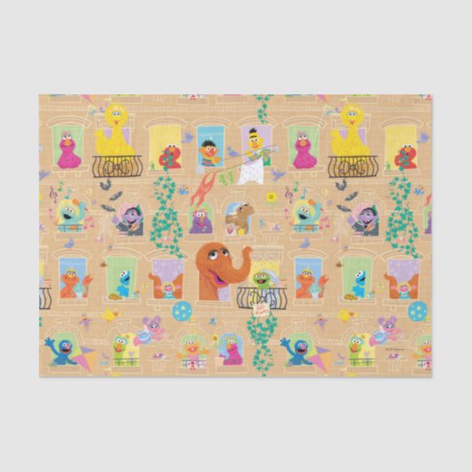 Papier Mousseline Appartement Sesame Street Motif Windows (Recto)