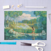 Papier Mousseline Appel Amour Indien par Newell Convers Wyeth (Artisanat)